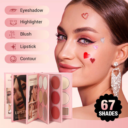 ⏰2026 NEW SALES - 50% OFF💕Magic Makeup Book💫67-Color Multifunctional Makeup Palette Book Kit