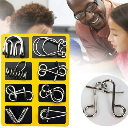 🔥Last Day Promotion 49% OFF-Metal Puzzle Ring,Educational intellectual Toys IQ Toys,Metal Brain teaser Puzzles