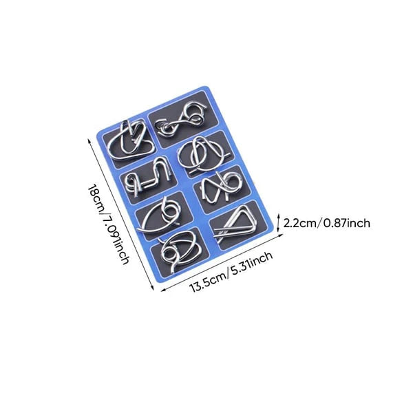 🔥Last Day Promotion 49% OFF-Metal Puzzle Ring,Educational intellectual Toys IQ Toys,Metal Brain teaser Puzzles